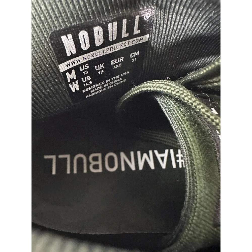 NoBull Forest Camo Canvas Mid Trainer Sneakers Green Shoes Men's 13 Rare HTF - Picture 12 of 15